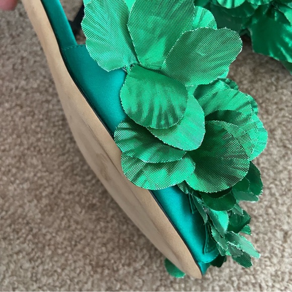 RARE Marco De Vincenzo Green Slingback Sandals - Picture 5 of 15